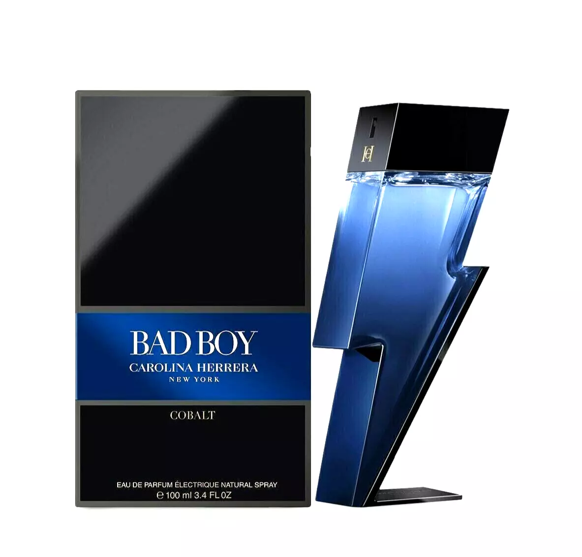 Carolina Herrera Bad Boy Cobalt Mens Fragrance Eau De Parfum 100ml 3.4fl oz New