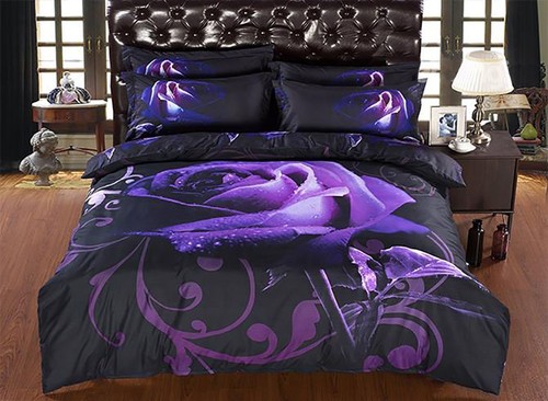 Rose Double Size Quilt/Duvet Cover Set - Picture 3 of 3