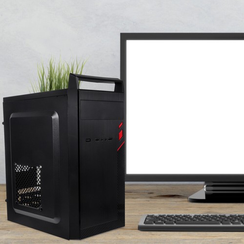 Mini Caso Ufficio Contenitore Host Del Computer Chassis Modificato - Photo 11/12