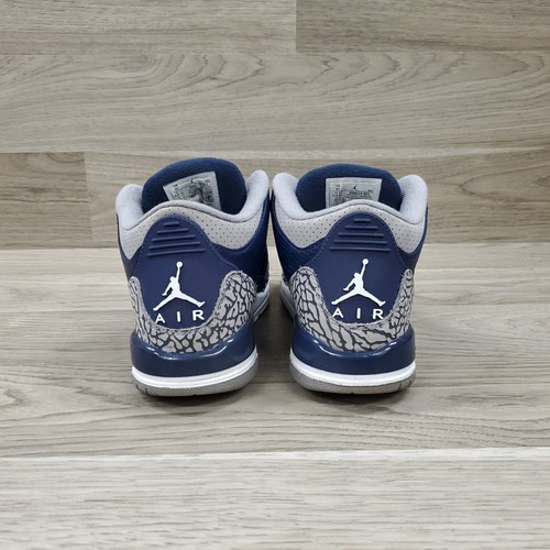 Nike Air Jordan 3 Retro GS Georgetown 398614-401 Youth Size 4Y Women Size 5.5 - Picture 10 of 22