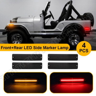 For Jeep Cherokee CJ5/6/7 J10/20 Pickup LED Front Rear Side Marker
