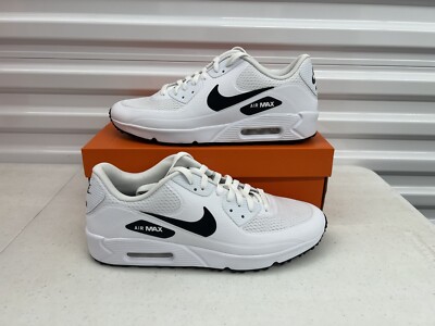 Nike Air Max 90 G Golf White Black Golf Shoes CU9978-101 Men's