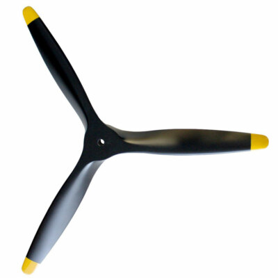 XOAR PJWWII-P 13x7 3-Blade RC Model Airplane Propeller Wood Warbird Gas (Pusher)