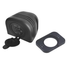 A79C 12V/24V Dual USB Spina a Incasso Lavagna Presa Auto Caricabatterie 2 in1