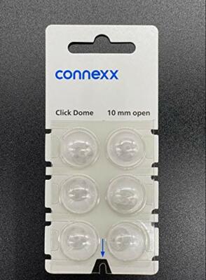 Connexx 10MM Open Siemens / Rexton Click Domes (6 domes) NEW Blister Pack