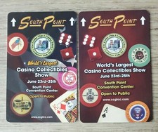 Las Vegas South Point Casino Collectibles Show Casino Room Key - Set of 2