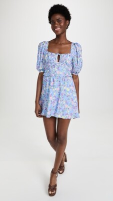 blue dress for baby girl For Love & Lemons Chateau Midi Dress – Cattivo