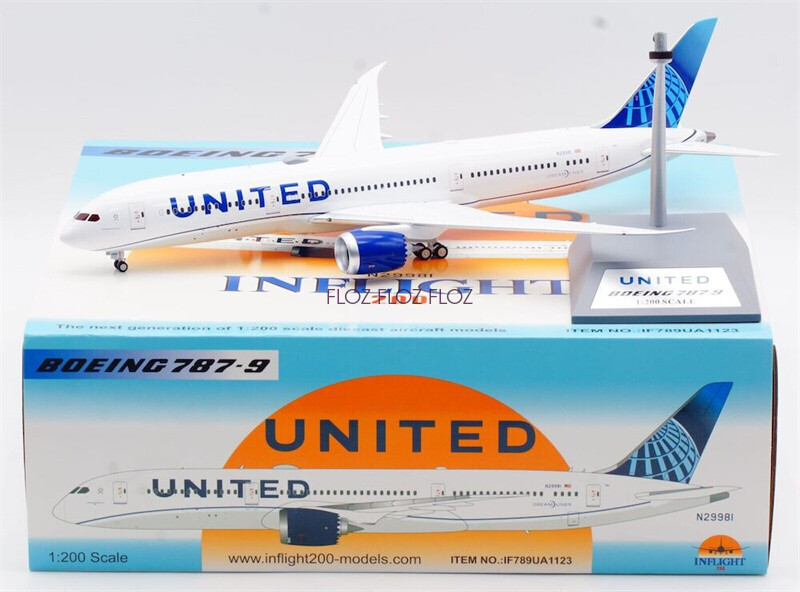 Inflight for United Airlines for Boeing B787-9 N29981 1/200 Pre