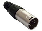 deetech XLR Stecker male, 5-polig / silber