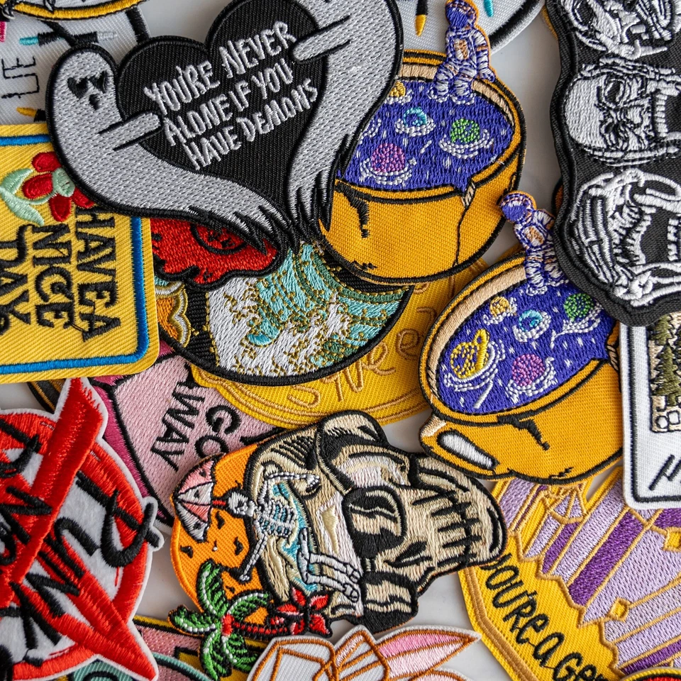 25pcs/lot Random Mix High quality Iron on Patches Fashion Embroidered USA - Image 4 of 4