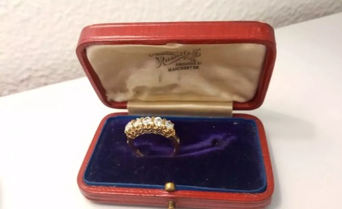 😊ANELLO ORO giallo 18Kt 750 Fede mezza Eternity con Zirconi Pezzo UNICO! 4 gr - Foto 14 di 24