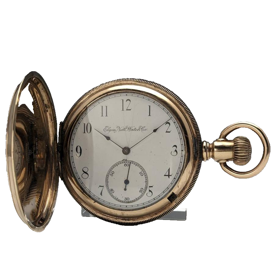 Elgin National Pocket Watch Gold Filled Hunter Case 1896 Antique Watch eBay