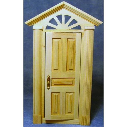 Holz Oberlicht Haustür 1:12 Maßstab von Dolls House Emporium 155 x 72 mm - Bild 1 von 1