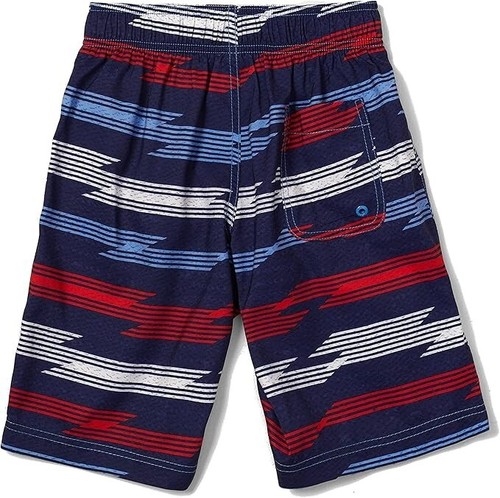 Speedo Big Boys XXS Board Swim Shorts Lined Trunks Electric red white blue NWT - Picture 2 of 2
