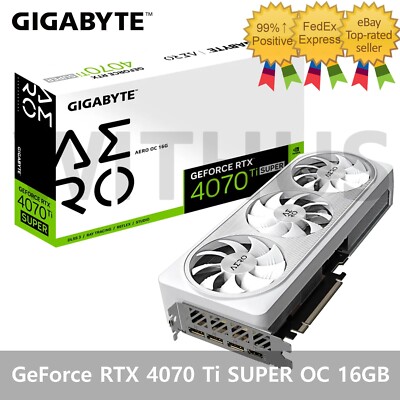 GIGABYTE NVIDIA GeForce RTX 4070 Ti SUPER AERO OC D6X 16GB Gaming 