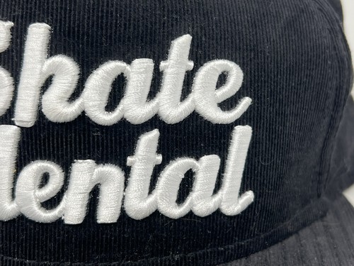 SKATE MENTAL SCRIPT CORD HAT ADJ-BLK/WHT - Picture 3 of 10