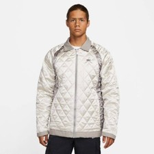 Jordan Flight Heritage Reversible Jacket Stone Gray DJ0238-016 Men Size LG 200