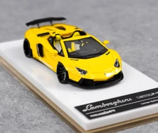 ZD FW 1:64 Yellow Aventador LP700 Convertible LBWK Sport Model Diecast Resin Car