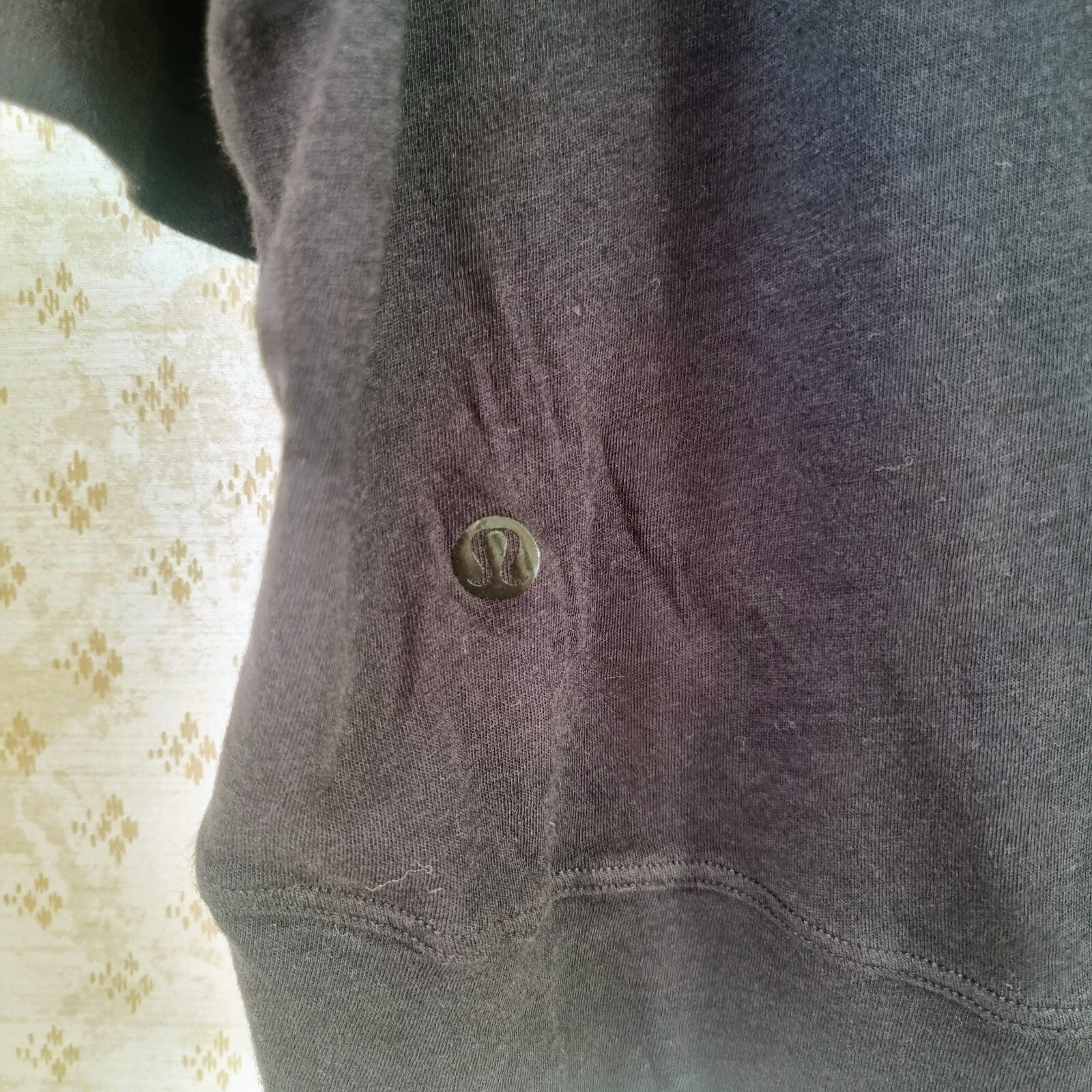 Lululemon Charcoal grey oversized tshirt with deep V… Gem