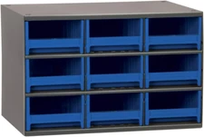 Steel Garage Storage Cabinet, Small Parts Organizer Metal Cabinet for Hardware,