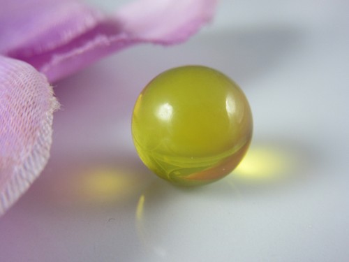 Dominican Blue Amber Bead Natural Authentic Sphere Gemstone 10.1 mm(0.5g) # AB59 - Picture 2 of 12