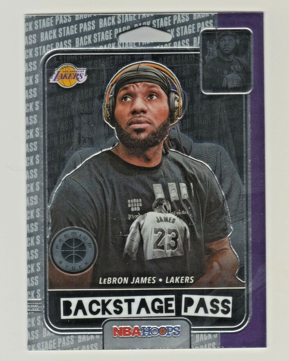 2019-20 Panini NBA HOOPS PREMIUM STOCK BACKSTAGE PASS #7 LeBRON