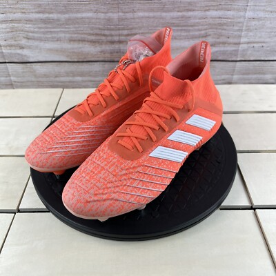 y's プロフィール読んでください！品オールレッド使用 ⚽️Adidas Predator 19.1 SG Coral Soccer Metal Cleats (G25818