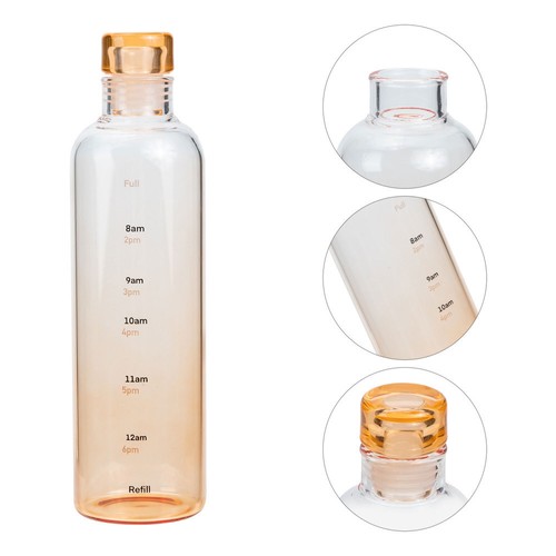 Borosilicate Glass Water Bottle Sport Bottles Transparent Travel