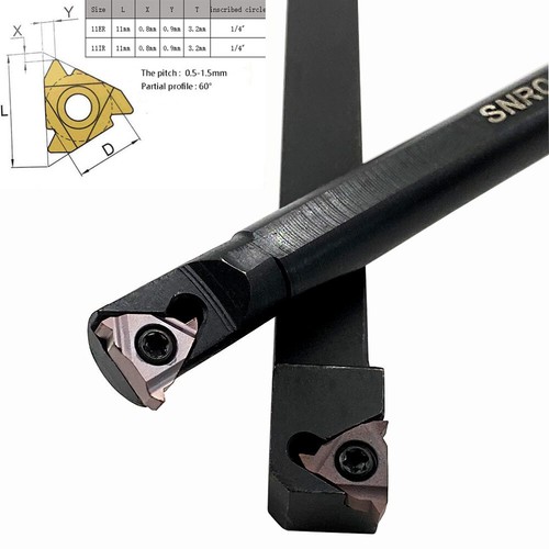 SER1010H11+SNR0010K11 Turning holder 5PCS 11ER + 11IR A60 15TF Carbide insertion - Picture 4 of 7