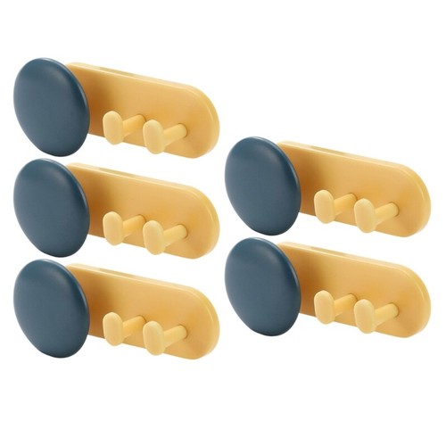 5 Pcs Multifunction Plastic Nail Free Sticky Hook Kitchen Bathroom Office Hooks - Picture 9 of 10