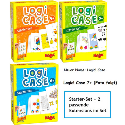 HABA SET Logic! Case Starter + 2 Extensions 4+ 5+ 6+ 7+ Lernspiel Logikspiel