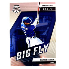 Marcus Semien 2022 Panini Mosaic Big Fly Insert #5 MLB Texas Rangers