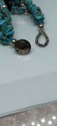 Huge Sterling Chunk Turquoise multi strand Buffalo Nickel Bracelet Native Vintg — photo 7