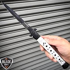 TAC FORCE 13" Extra Large Assisted Open Spring STILETTO PEARL Pocket Knife