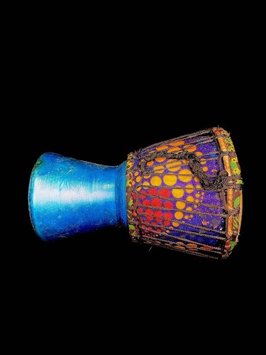 African Djembe Drum Mini Hand Carved Goat Skin Head Kids Percussion Gift -33 - Picture 23 of 24