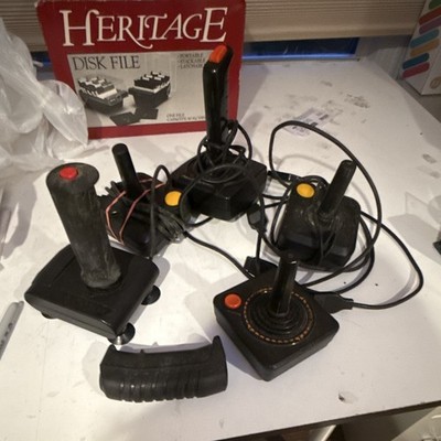 Lot of 5 Atari Vintage Joysticks Untested