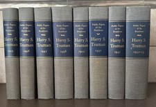 Public Papers of Harry S. Truman Complete 8 Vol Set 1945-1953 HC GPO