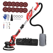 Drywall Sander, 2025 Upgraded 8-Amp Popcorn Ceiling Removal Tool with 7 Red