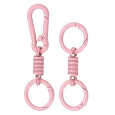 Keychain Clips with O Rings, 2 Pcs Quick Release Key Chain Rings Spring Doubl...