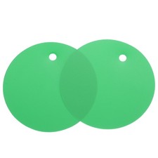 50pcs Waterproof Shipping Tags, PVC Metal Eyelet Durable Label Blank Tag Green