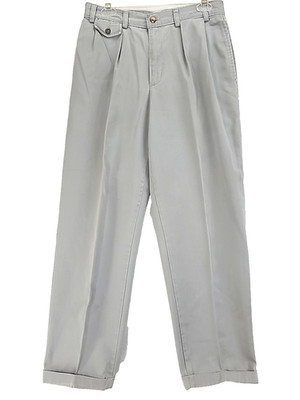 Vtg Calvin Klein Sport Chinos Pleated Front Cuffed Union Made in the USA 31x30