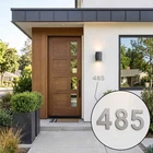 Metal Address Numbers and Letters Brushed Stainless Steel 4 Inch For House