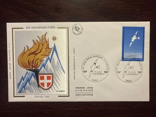 FRANCE FDC COVER 1991 YEAR PARALYMPICS DISABLED PEOPLE SPORTS HEALTH MEDICINE