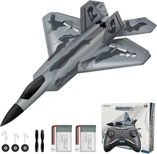 Hawk’s Work F22 Raptor RC Airplane 2CH 2.4GHz EPP Jet Ready to Fly w/ Remote