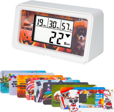 Backlight Digital 9,999 Days Countdown Timer Big LCD Display Count down for Reti