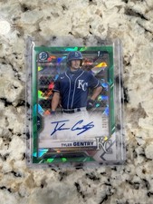 2021 Bowman Chrome Tyler Gentry Rookie RC Auto Green Refractor /99 SP MLB Royals