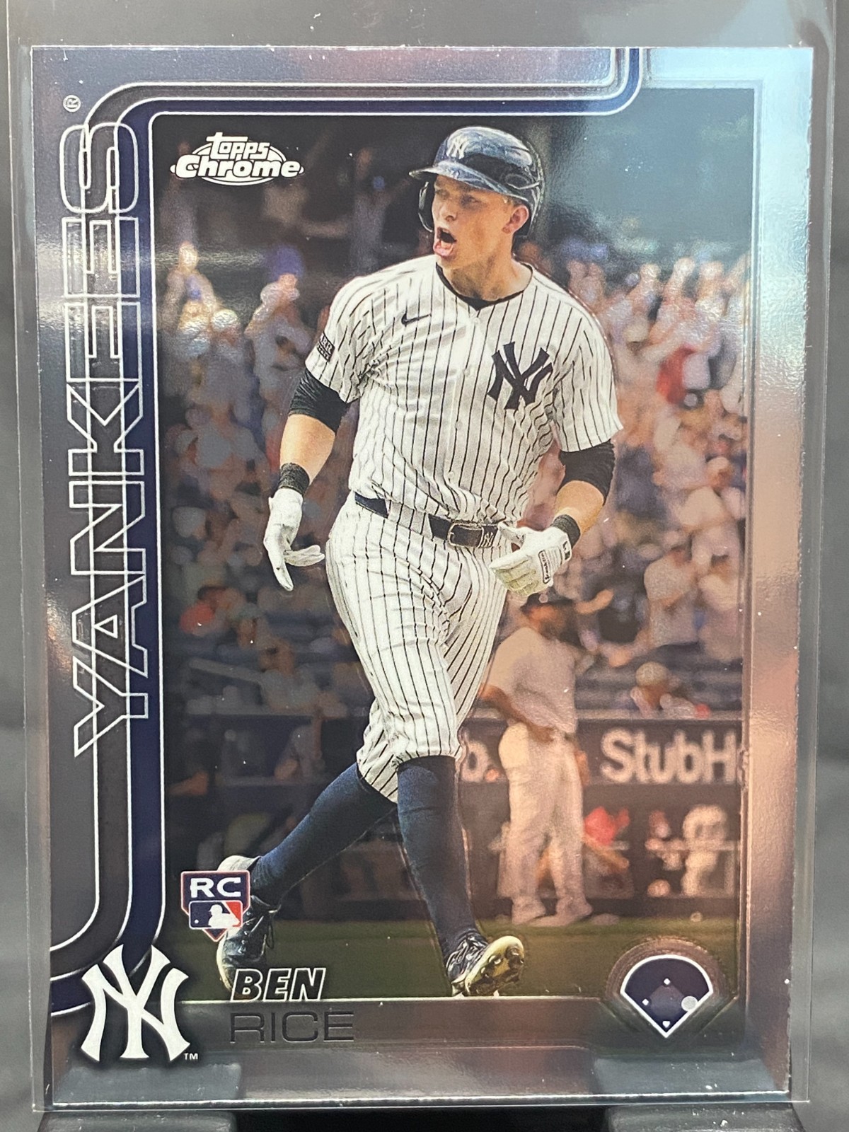 2025 Topps Chrome Base #139 - Ben Rice RC New York Yankees