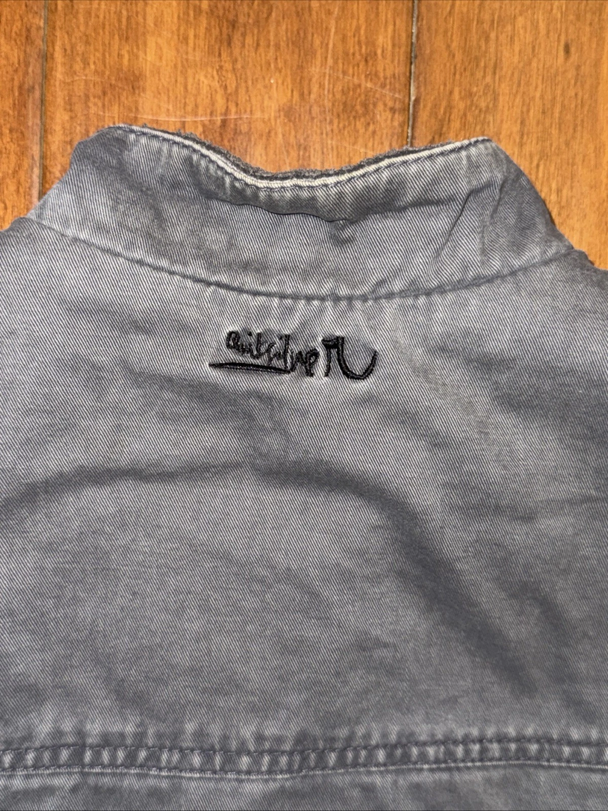 Vintage Quicksilver Jacket Mens Medium Gray Canvas Sherpa Lined Full Zip VTG Y2K image 17