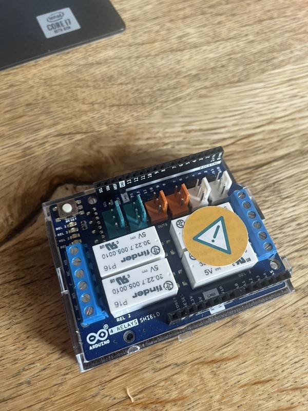 Arduino 4 Relays Shield, 4 Relays, Thinker Kit Interfaces for Uno/Mega, A000110