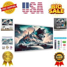 5D Extra Large Diamond Art Kits for Adults - Wolf Diamond Painting Kits for A...